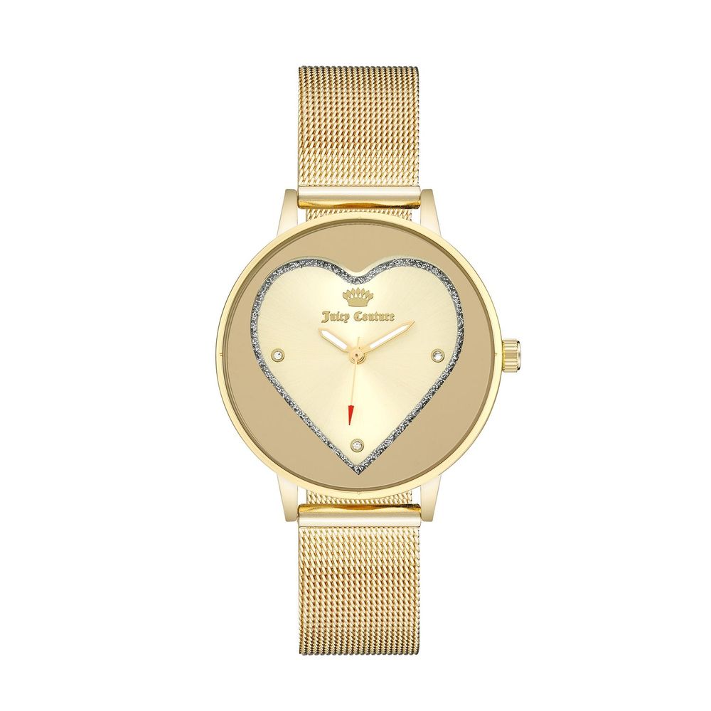 Juicy Couture Goldene Edelstahl-Dress-Watch