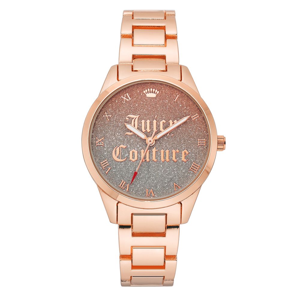 Juicy Couture Metall-Armbanduhr mit Multicolor-Zifferblatt