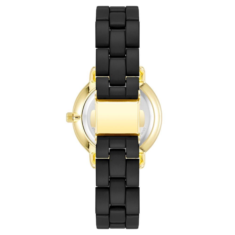 Juicy Couture Schwarze Metall-Armbanduhr