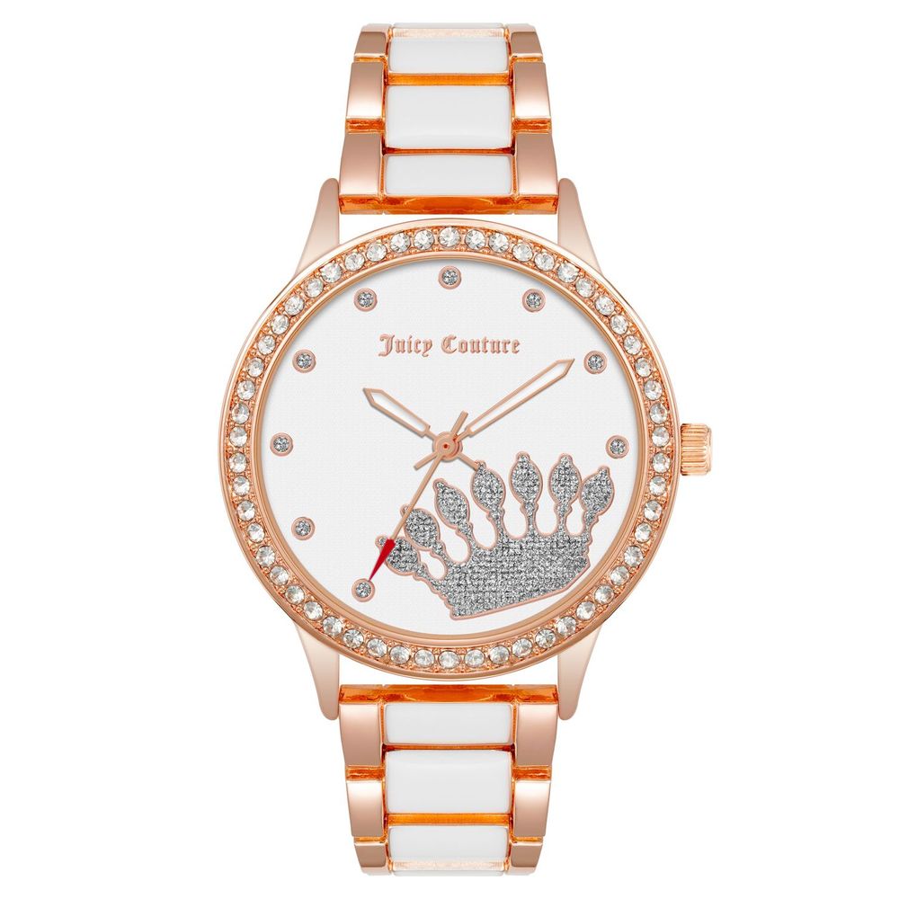 Juicy Couture Metall-Armbanduhr mit Multicolor-Zifferblatt