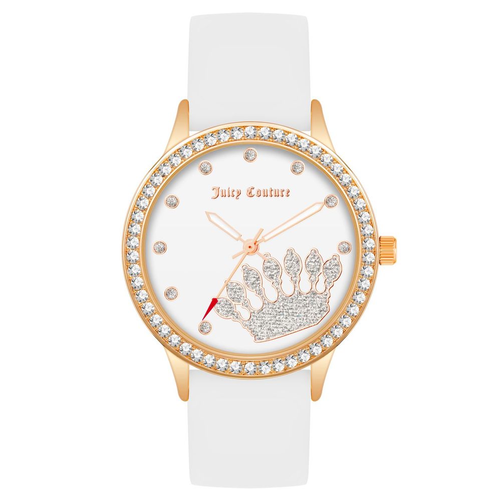 Juicy Couture Weiße Synthetik-Armbanduhr