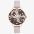 Olivia Burton Künstliche Leder-Armbanduhr in Multicolor