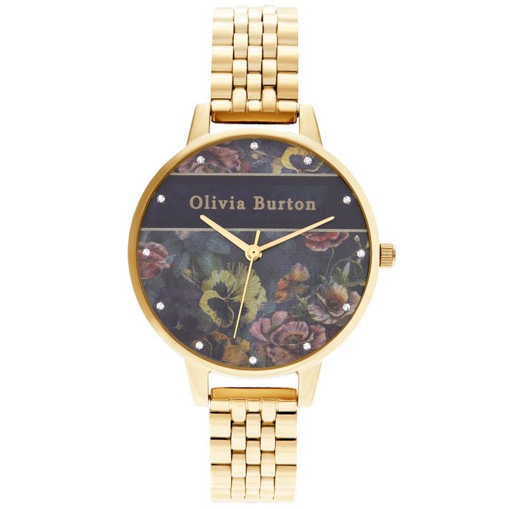 Olivia Burton Goldene Edelstahl-Dress-Uhr