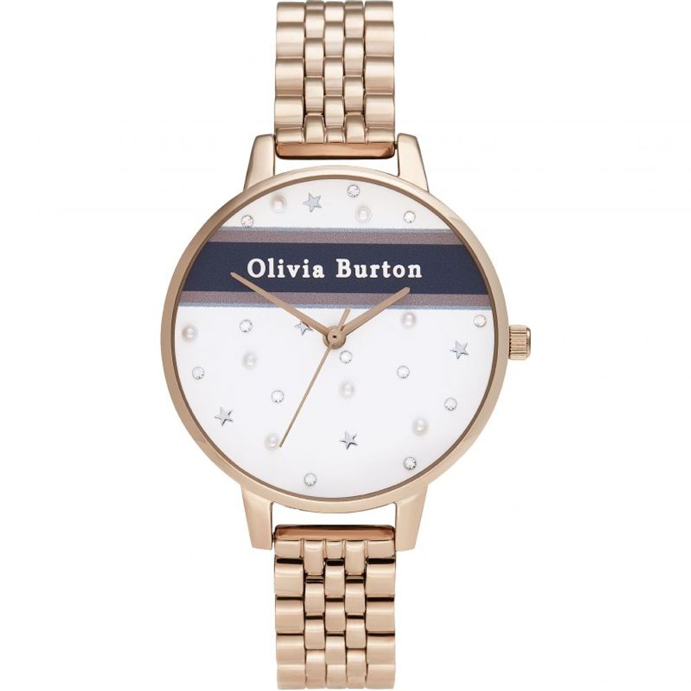 Olivia Burton Multicolor-Edelstahl-Armbanduhr