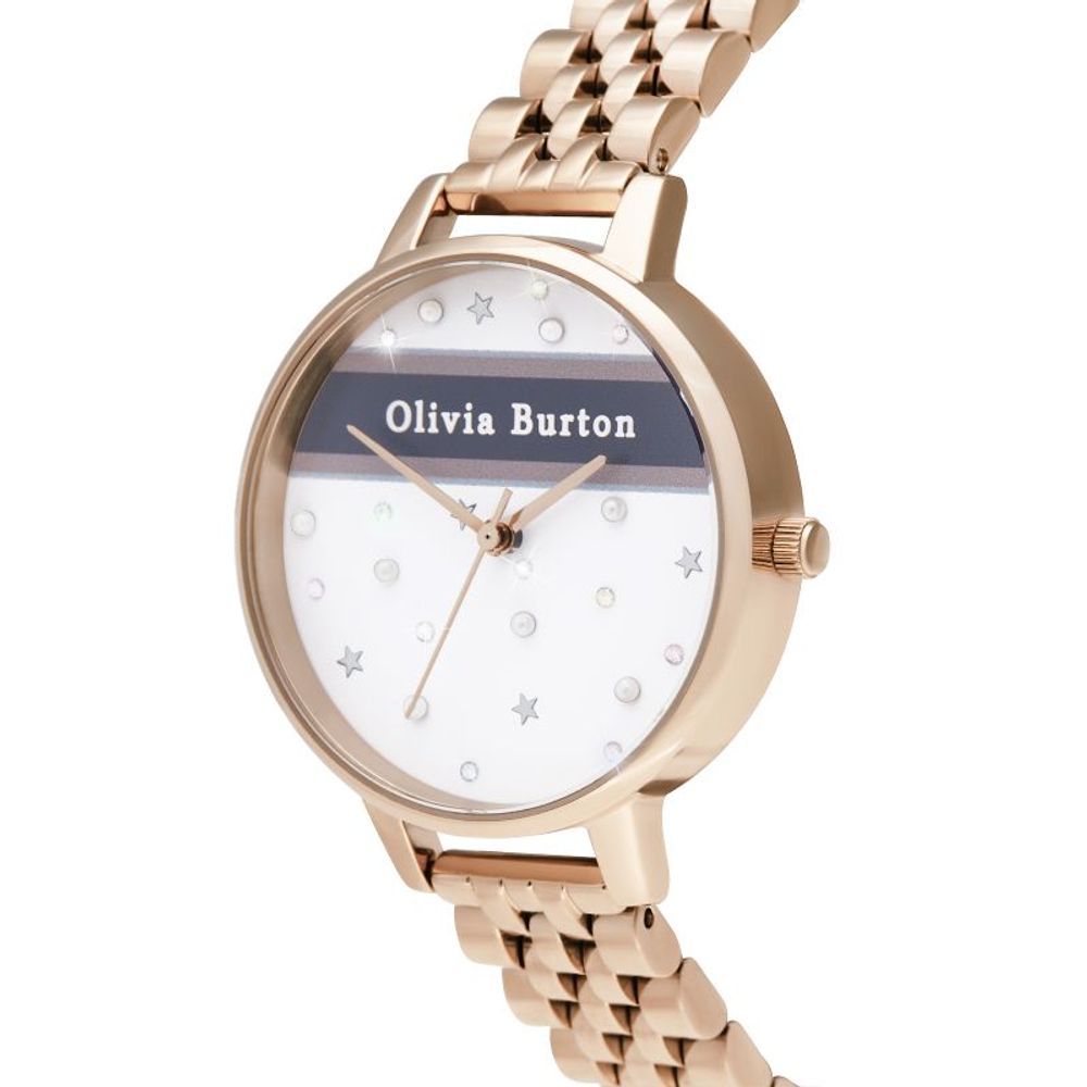 Olivia Burton Multicolor-Edelstahl-Armbanduhr
