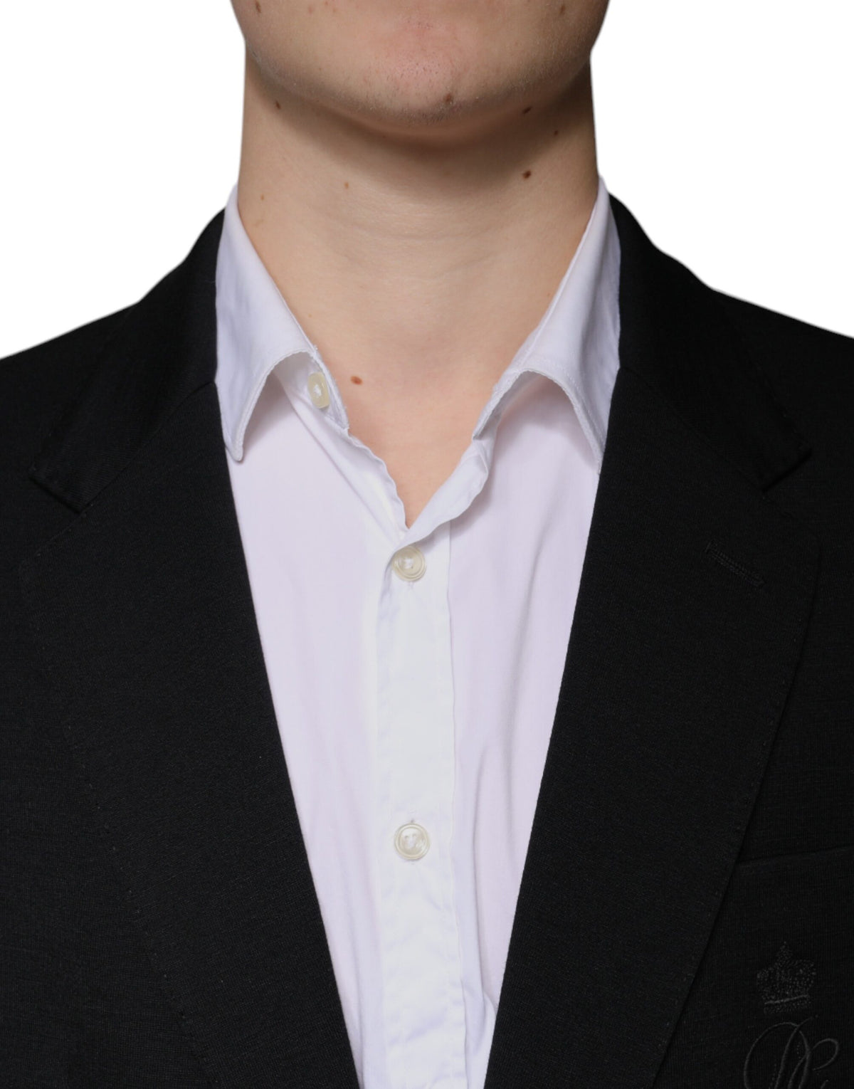Dolce & Gabbana Schwarzer Sakko aus Wolle, Einreiher