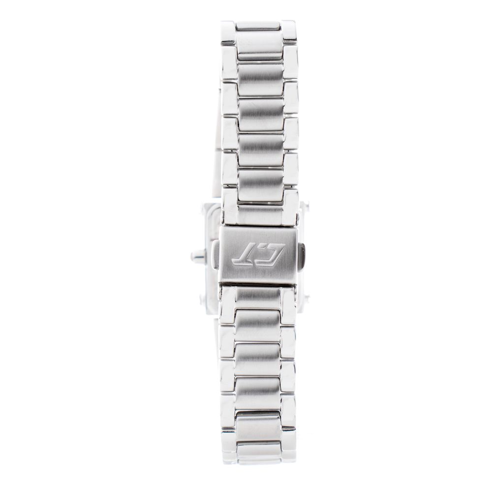Chronotech Silberne Edelstahl-Dress-Watch