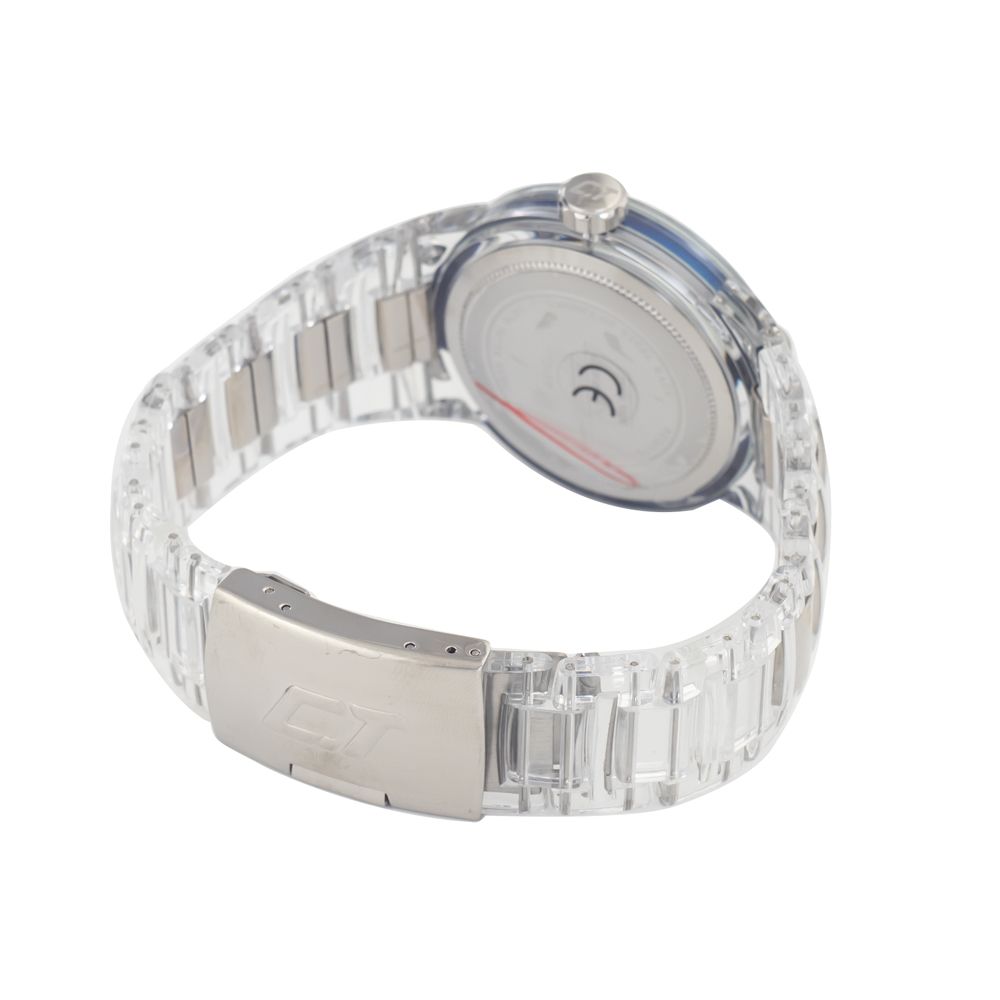 Chronotech Transparente Polycarbonat-Kleidchenuhr