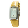 Chronotech Gelbe Leder-Armbanduhr