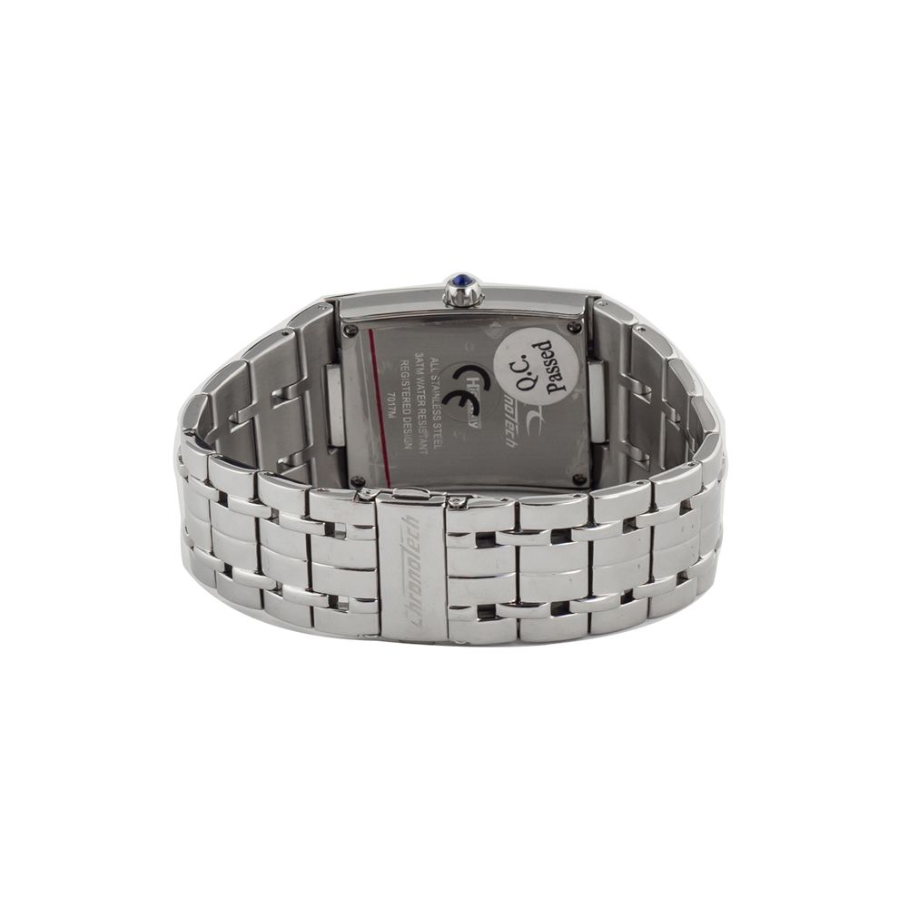 Chronotech Silberne Uhr aus Edelstahl