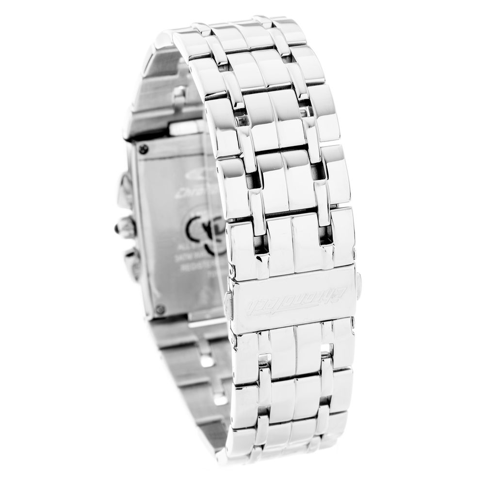 Chronotech Silberne Edelstahl-Dress-Watch