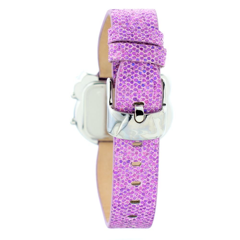 Chronotech Digitaluhr aus mehrfarbigem Leder