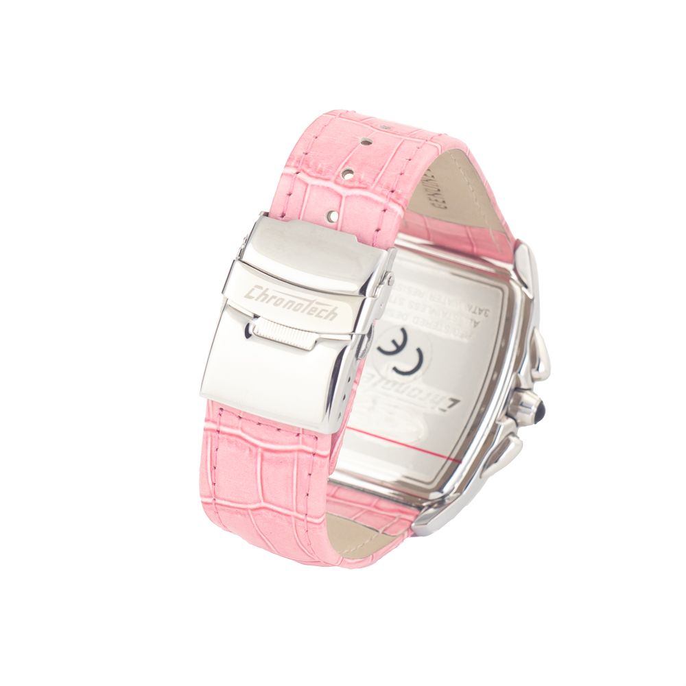 Chronotech Silberne Armbanduhr aus Edelstahl