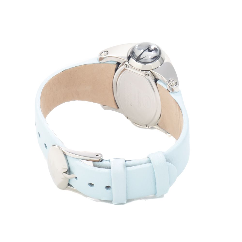 Chronotech Elegante blaue Leder-Armbanduhr