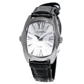 Chronotech Schwarze Leder-Kleidungsuhr