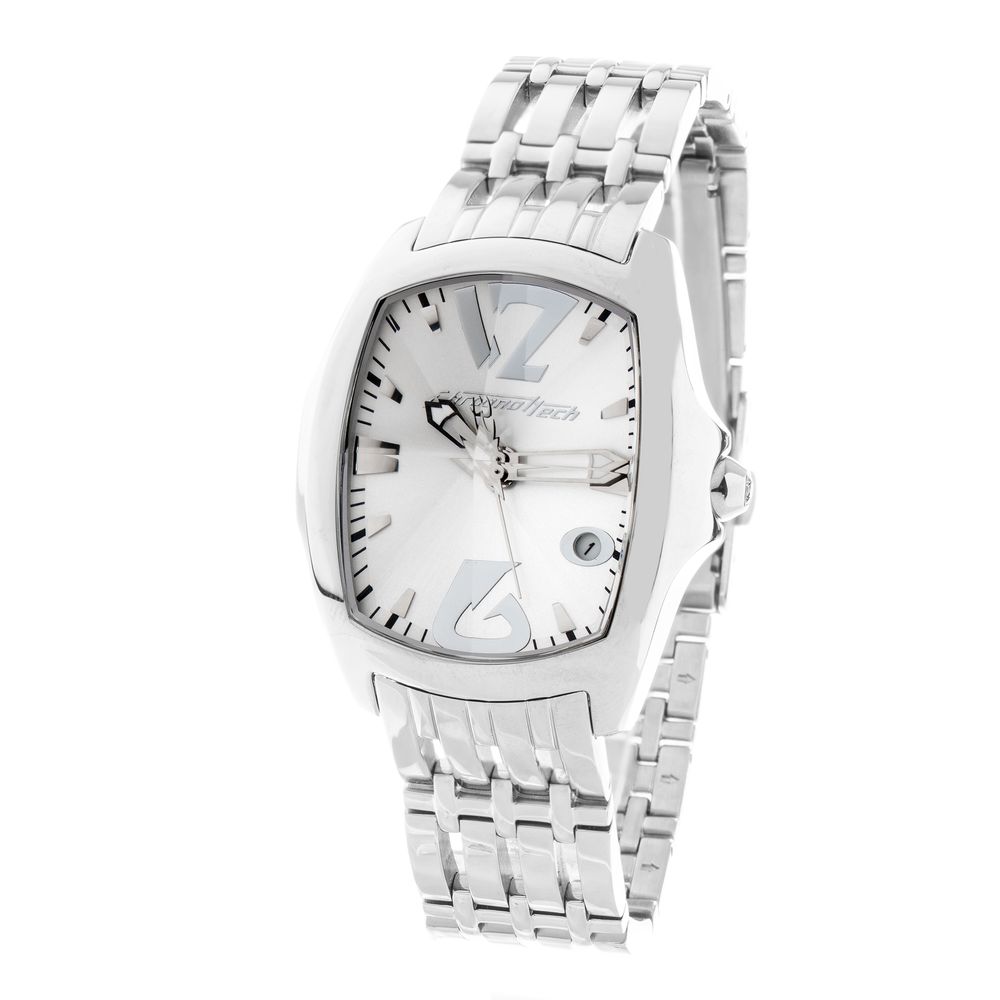 Chronotech Silberne Edelstahl-Dress-Watch
