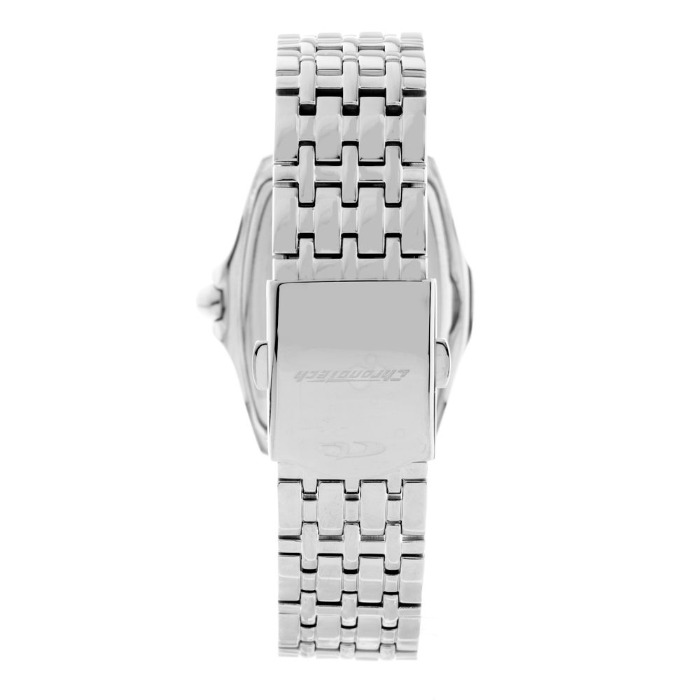 Chronotech Silberne Edelstahl-Dress-Watch