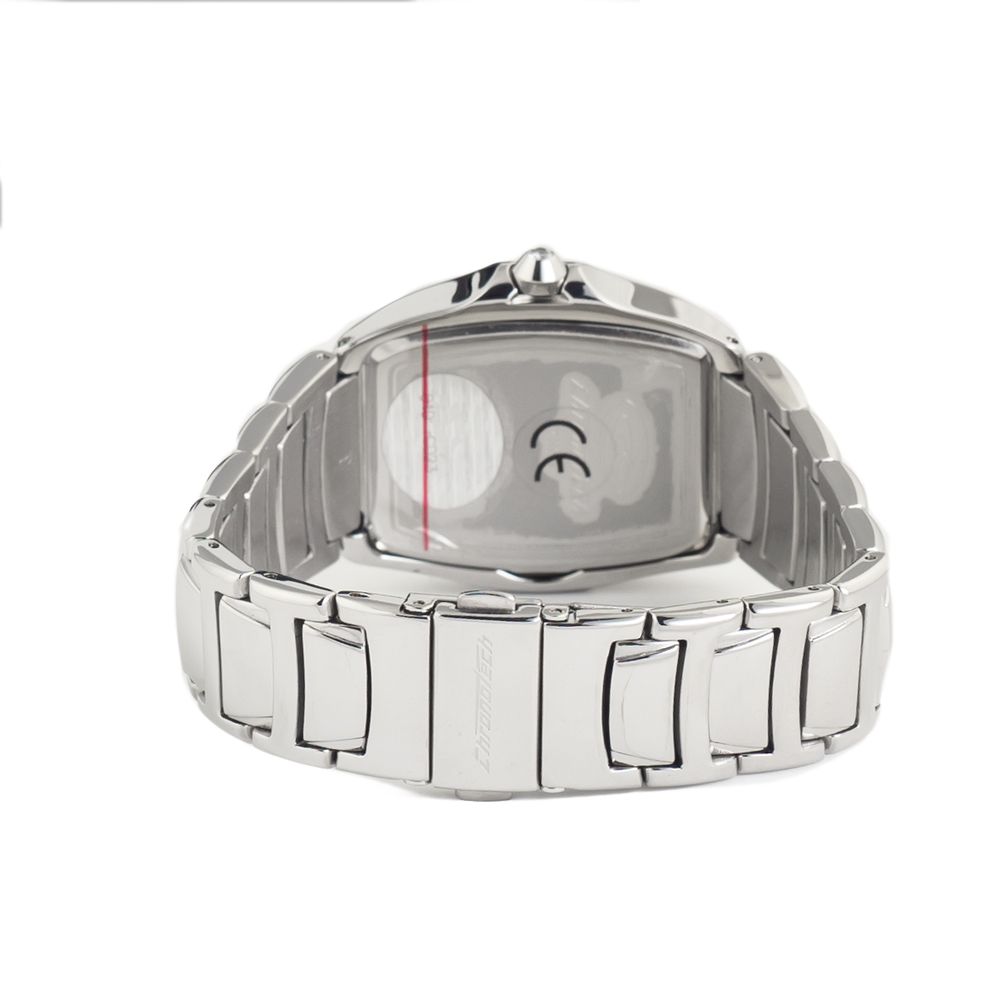 Chronotech Silberne Edelstahl-Dress-Watch