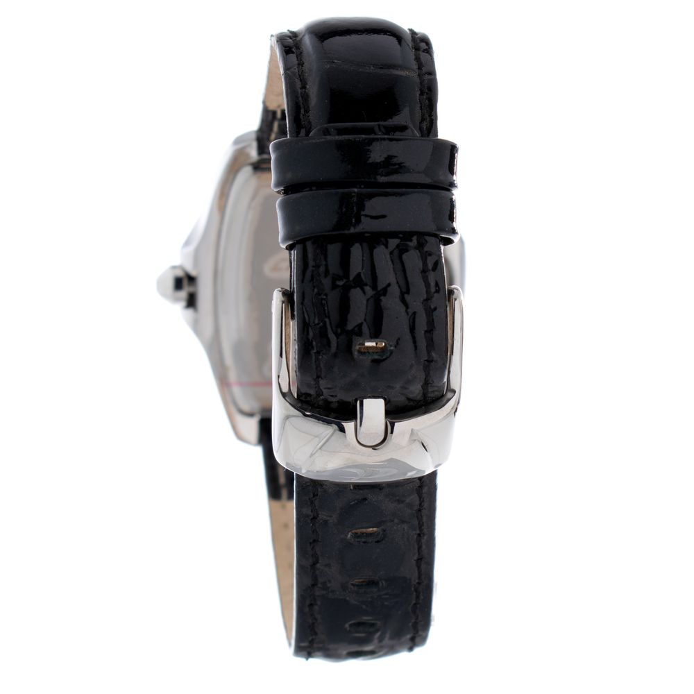 Chronotech Schwarze Lederarmbanduhr