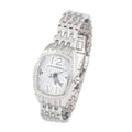 Chronotech Silberne Edelstahl-Armbanduhr