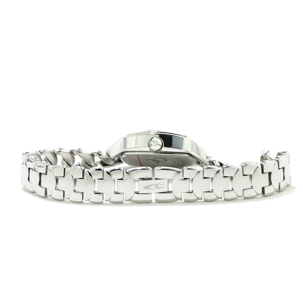 Chronotech Silberne Edelstahl-Dress-Uhr