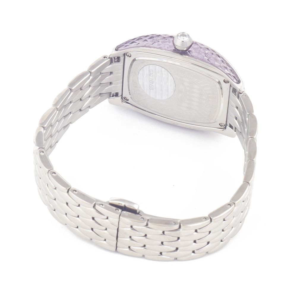 Chronotech Silberne Edelstahl-Armbanduhr