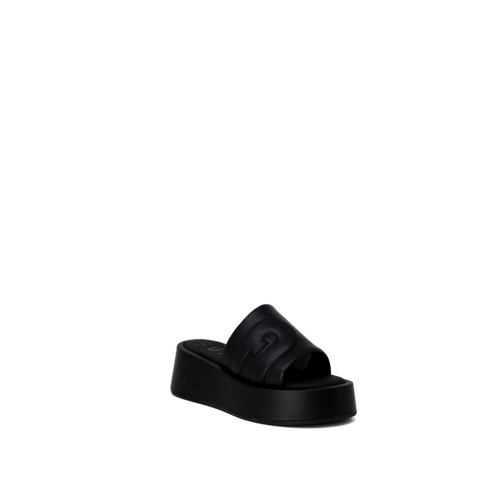 Furla Schwarzer Lederpantoffel