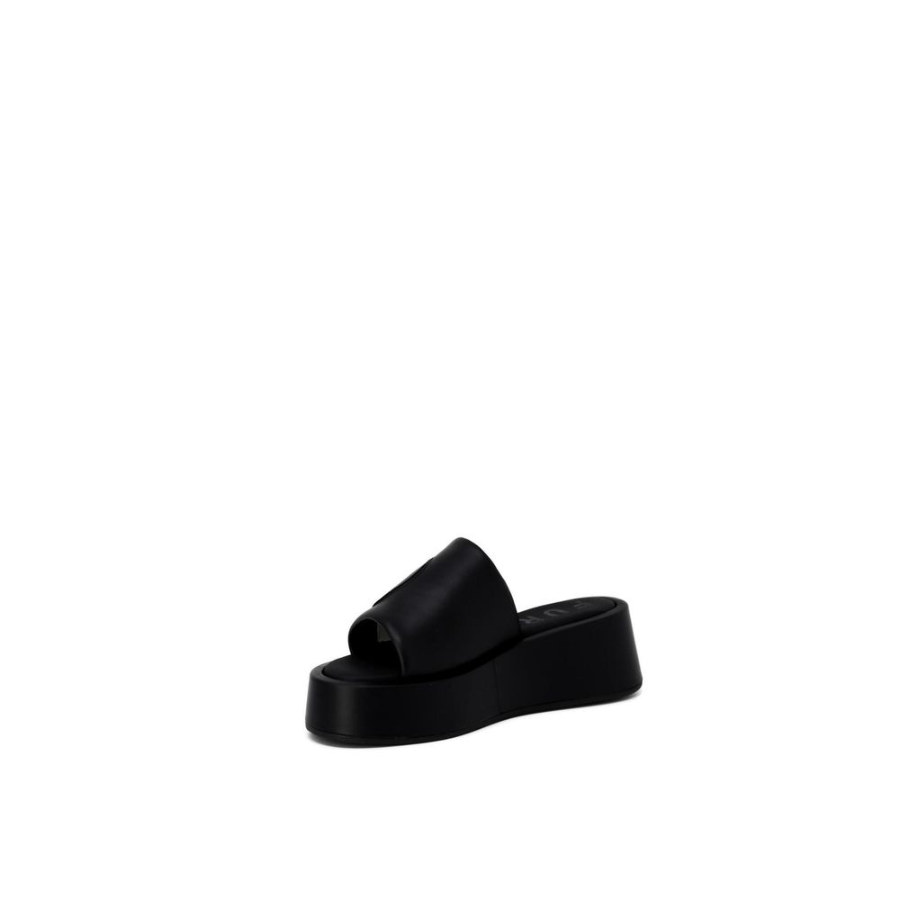 Furla Schwarzer Lederpantoffel