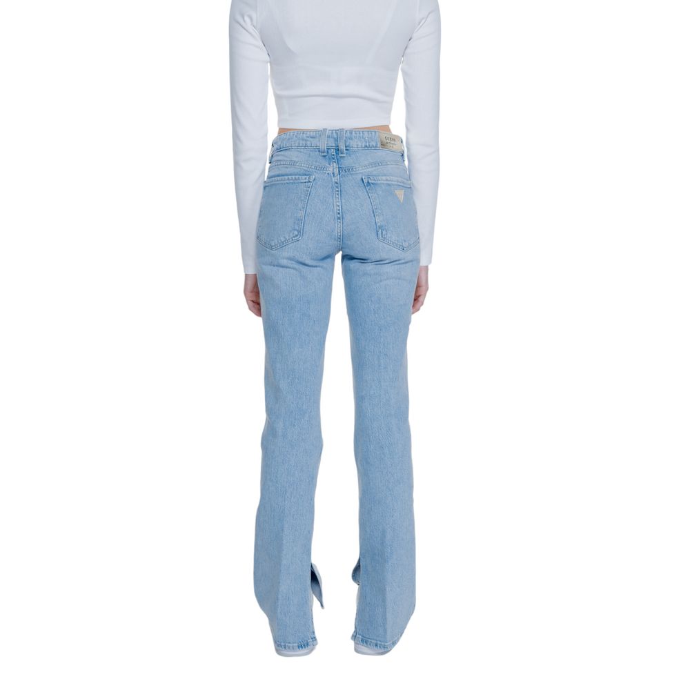 Guess Hellblaue Mom-Jeans aus Baumwolle
