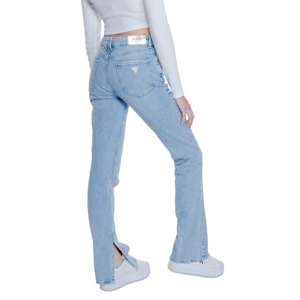 Guess Hellblaue Mom-Jeans aus Baumwolle