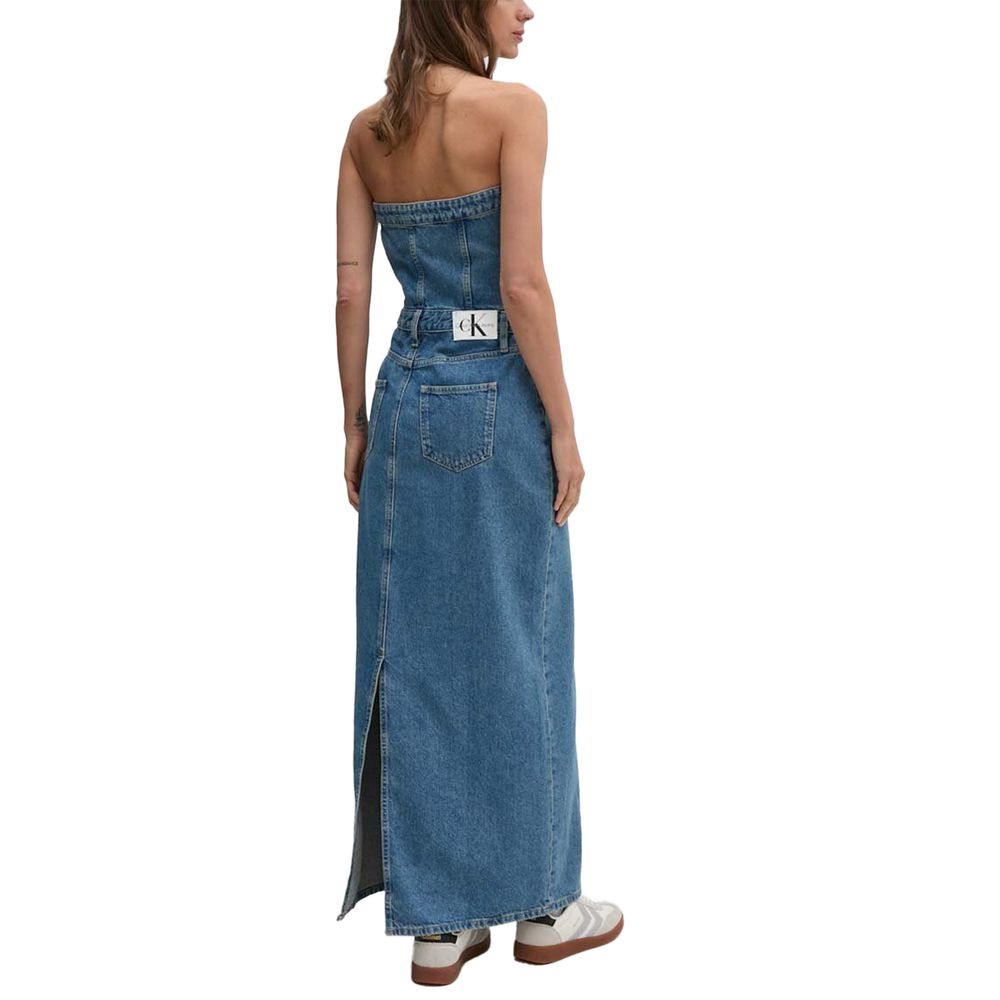 Calvin Klein Jeans Blau Baumwolle Lang