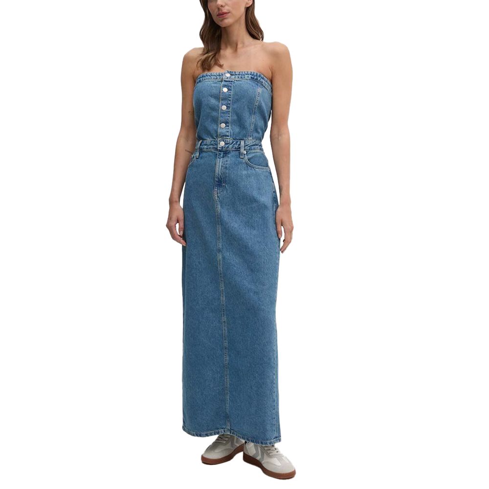 Calvin Klein Jeans Blau Baumwolle Lang