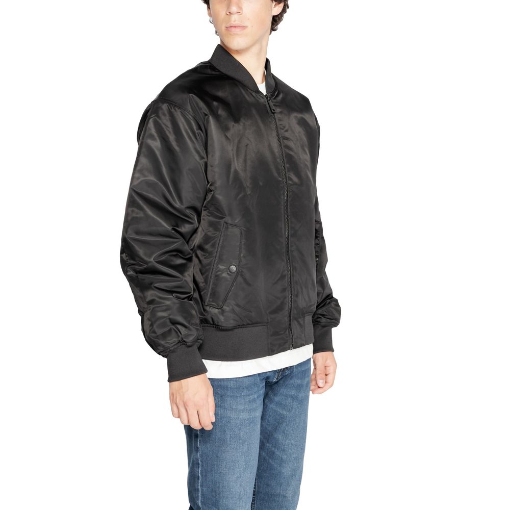 Calvin Klein Jeans Schwarze Polyamid-Jacken &amp