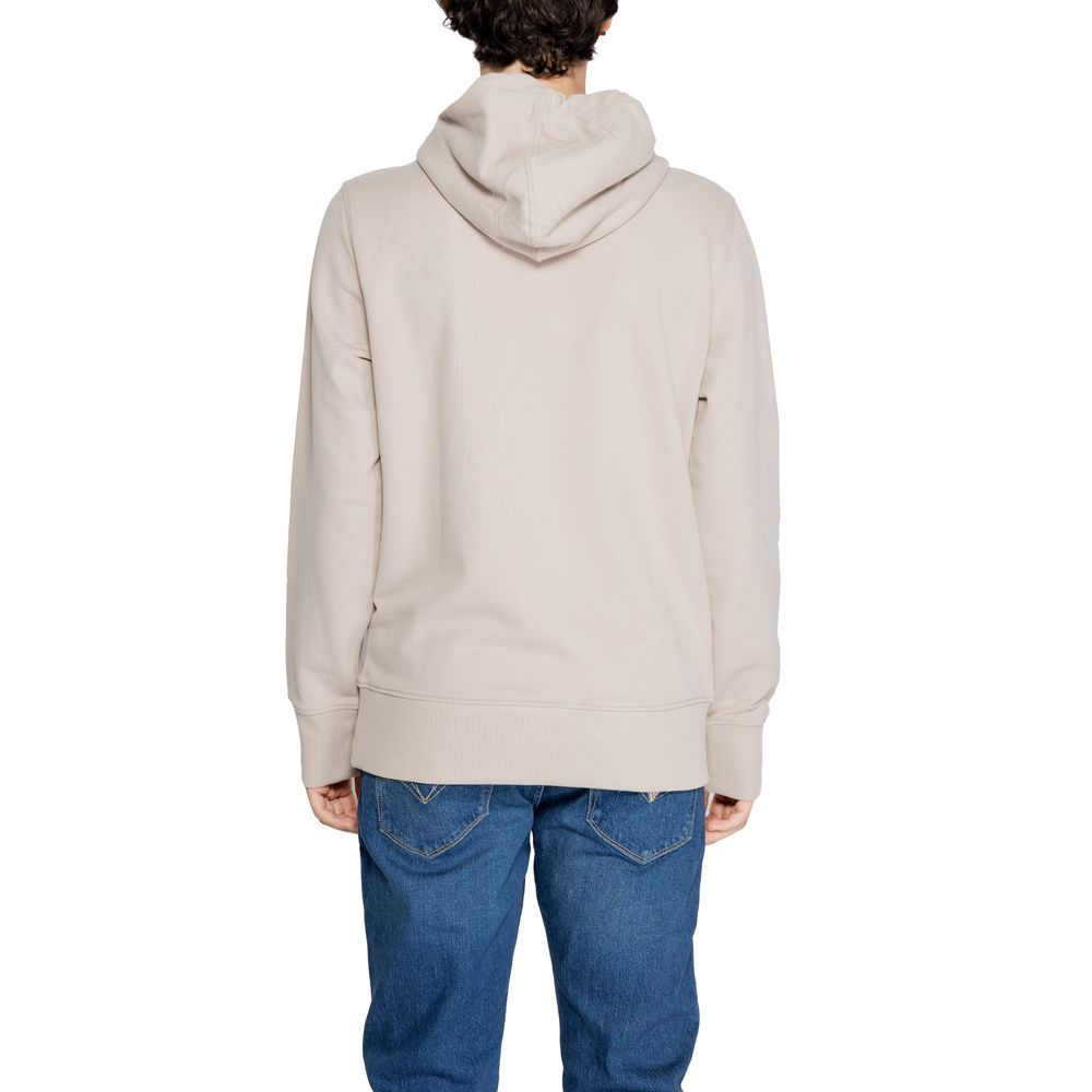 Calvin Klein Jeans Beige Hoody aus recycelter Baumwolle