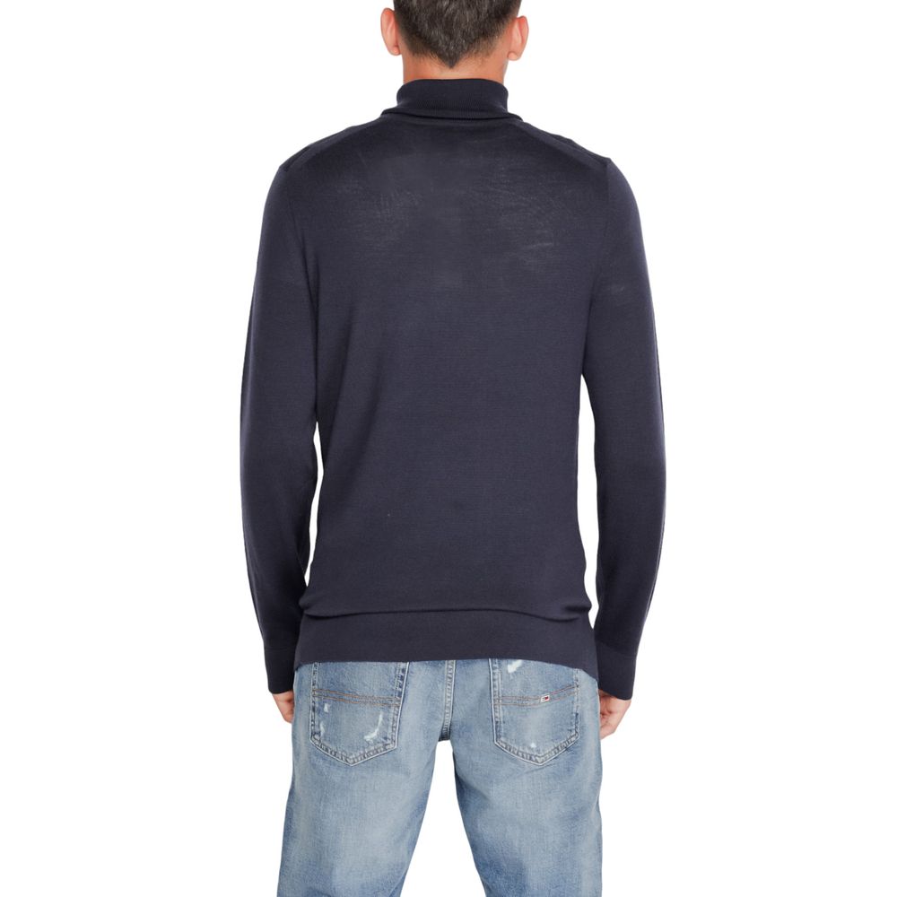 Calvin Klein Rollkragenpullover aus blauer Wolle