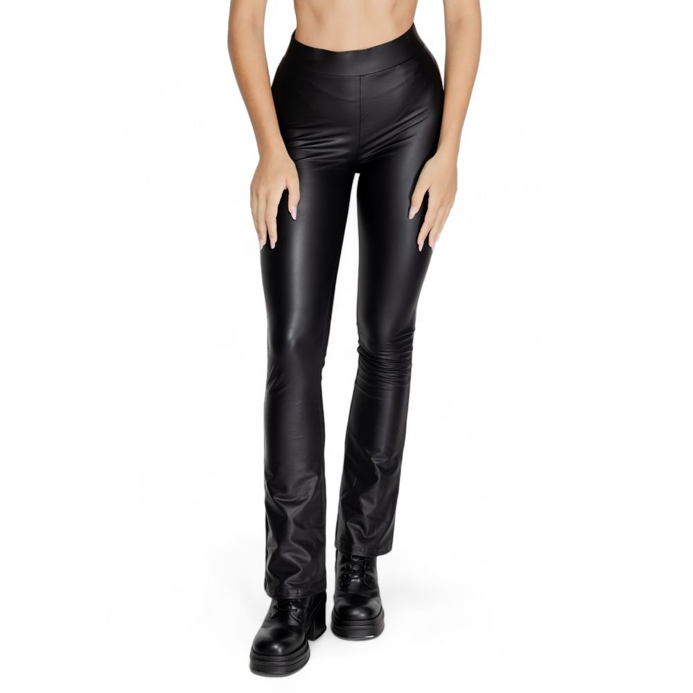 Only Schwarze Polyester-Leggings
