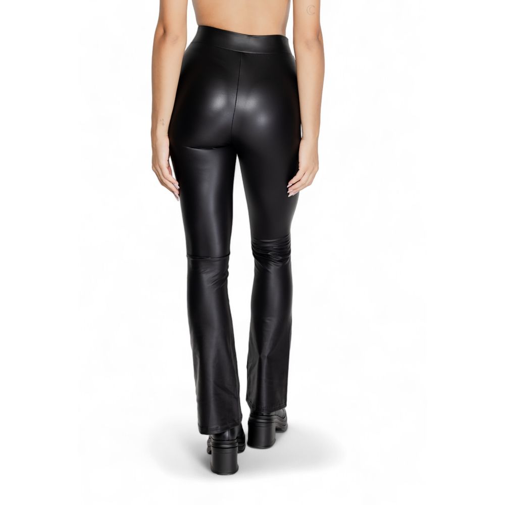 Only Schwarze Polyester-Leggings