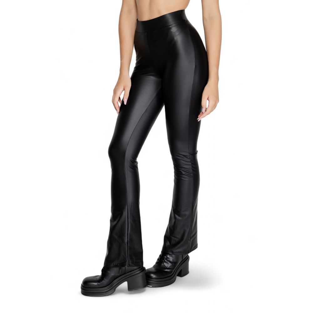 Only Schwarze Polyester-Leggings