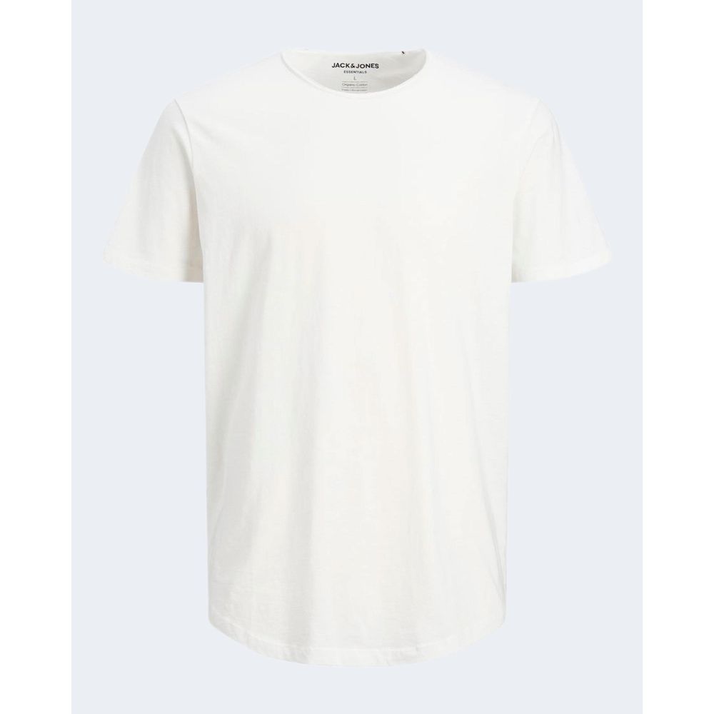 Jack Jones T-Shirt aus Bio-Baumwolle in Creme