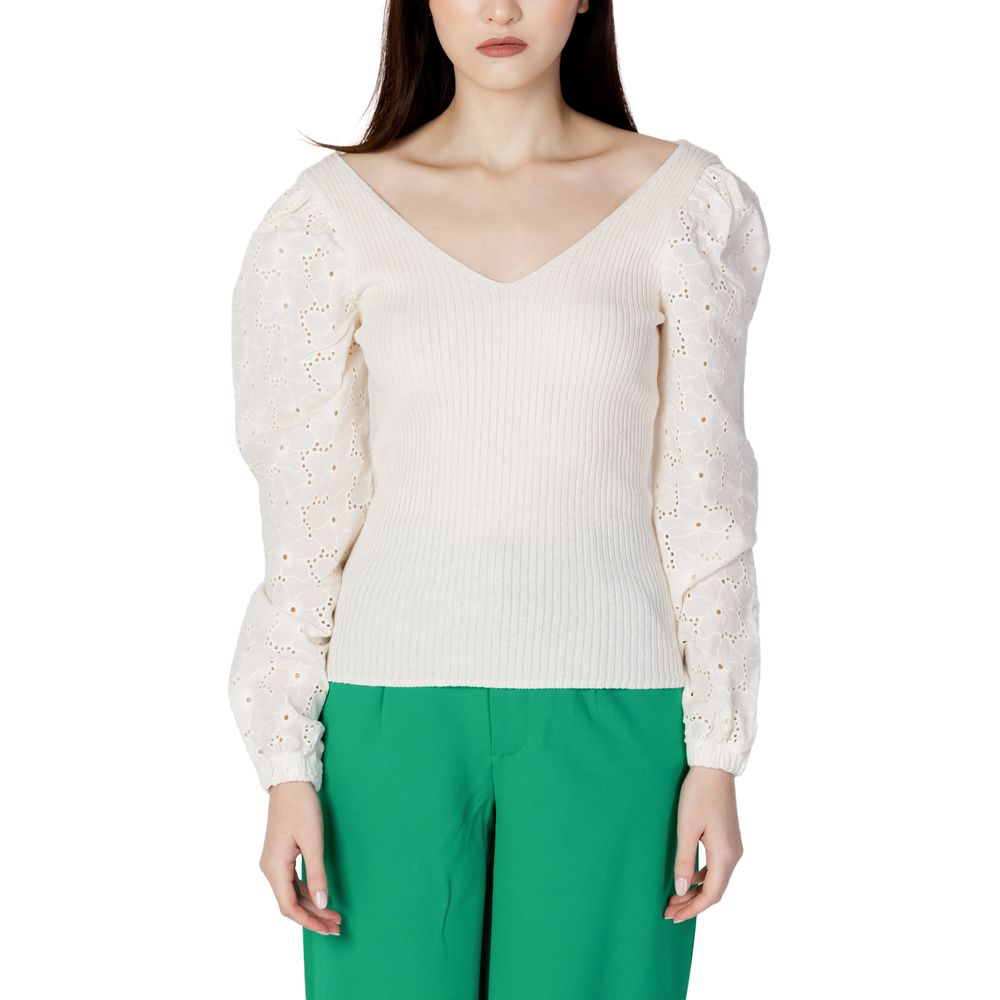 Only Beiger Baumwoll-Sweatshirt