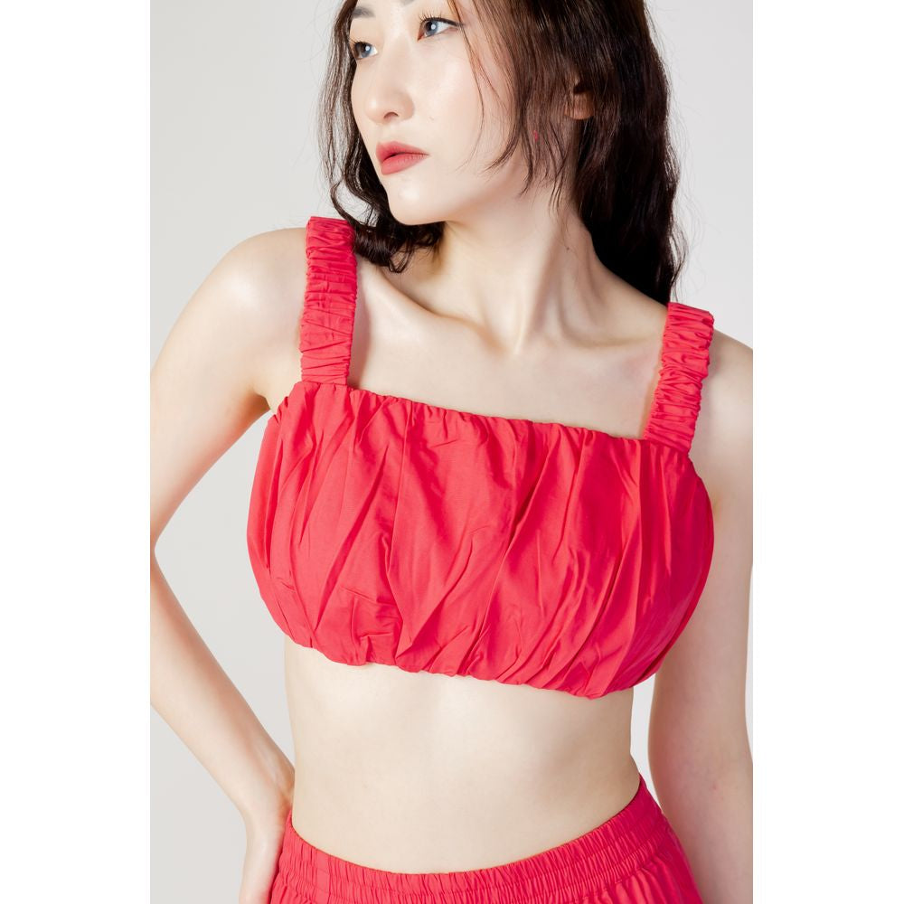 Only Orangefarbenes Baumwolltop