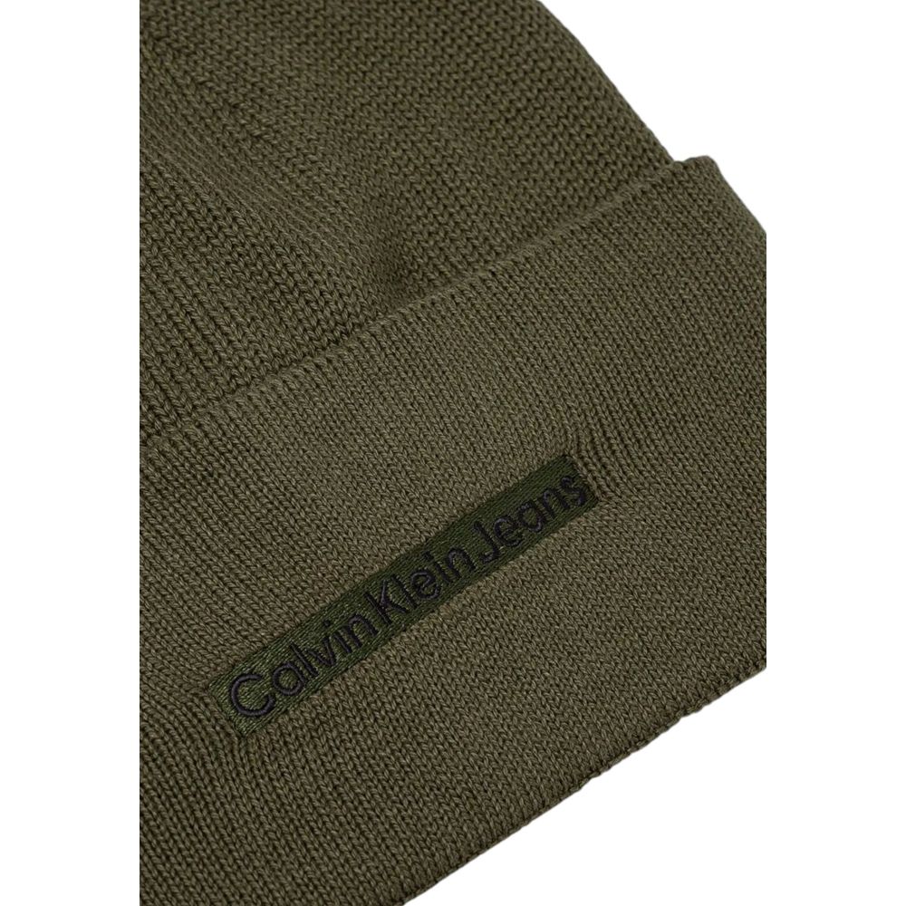 Calvin Klein Jeans Grüne Baumwollkappen Baseballmütze