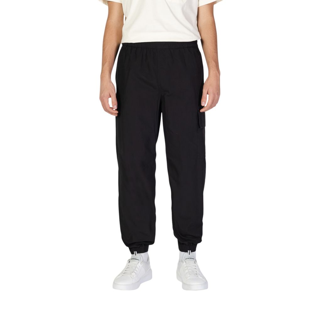 Calvin Klein Jeans Schwarze Baumwoll-Jogger Workout-Hose