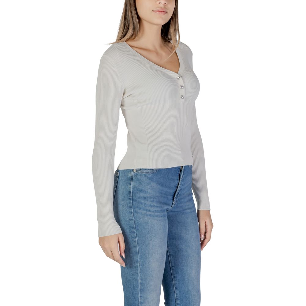 Guess Cremefarbene Viskose-Sportbekleidung