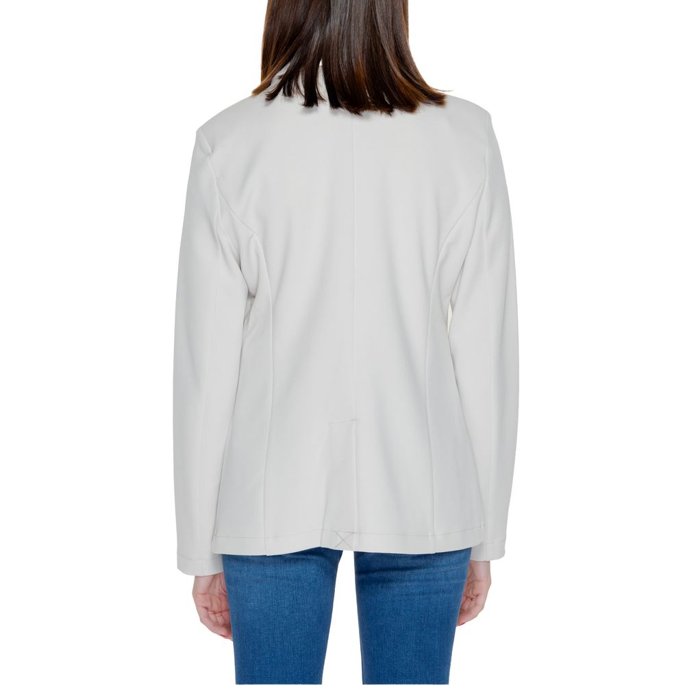 Only Beigefarbener Polyester-Blazer