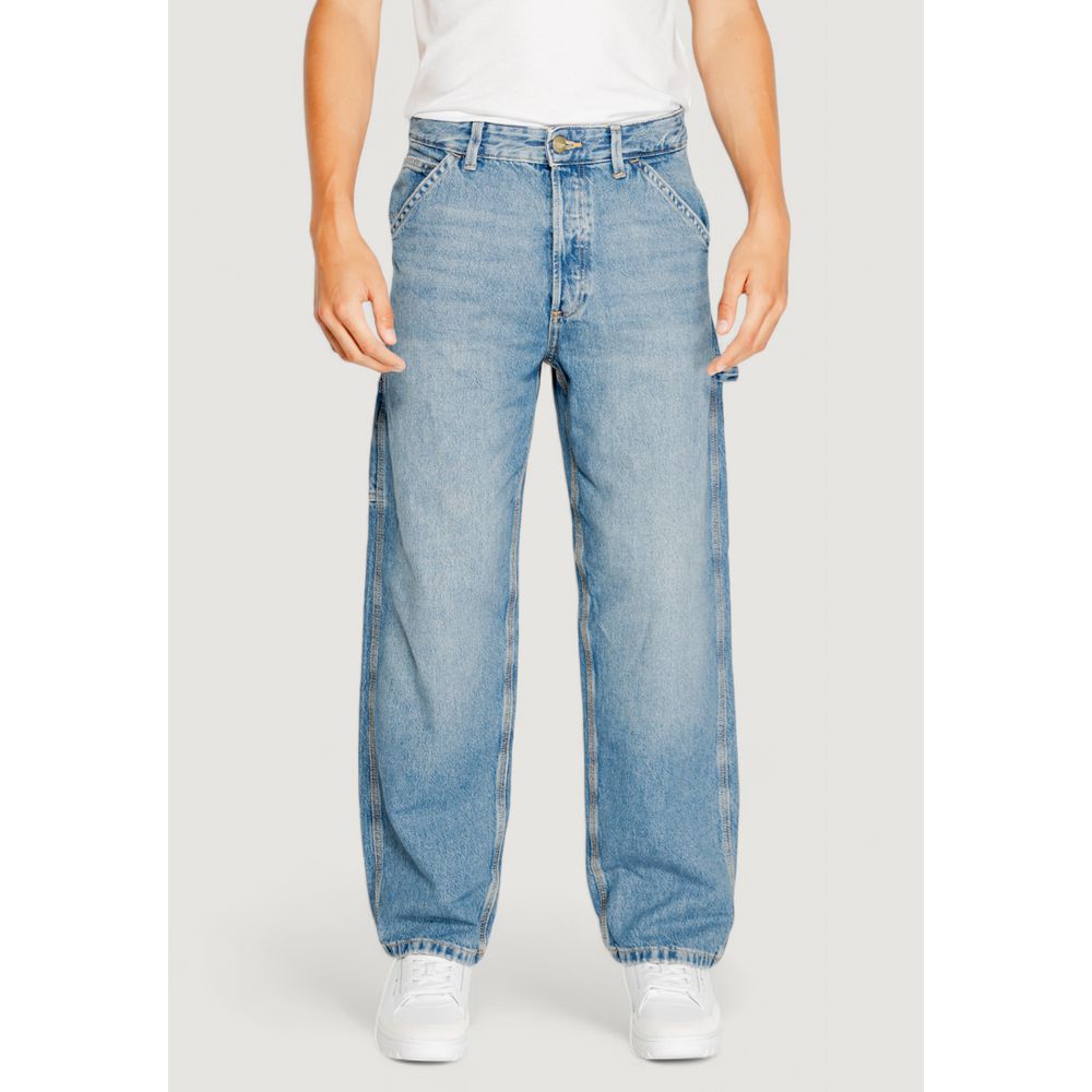 Jack Jones Blaue Baumwoll-Jeans mit lockerer Passform