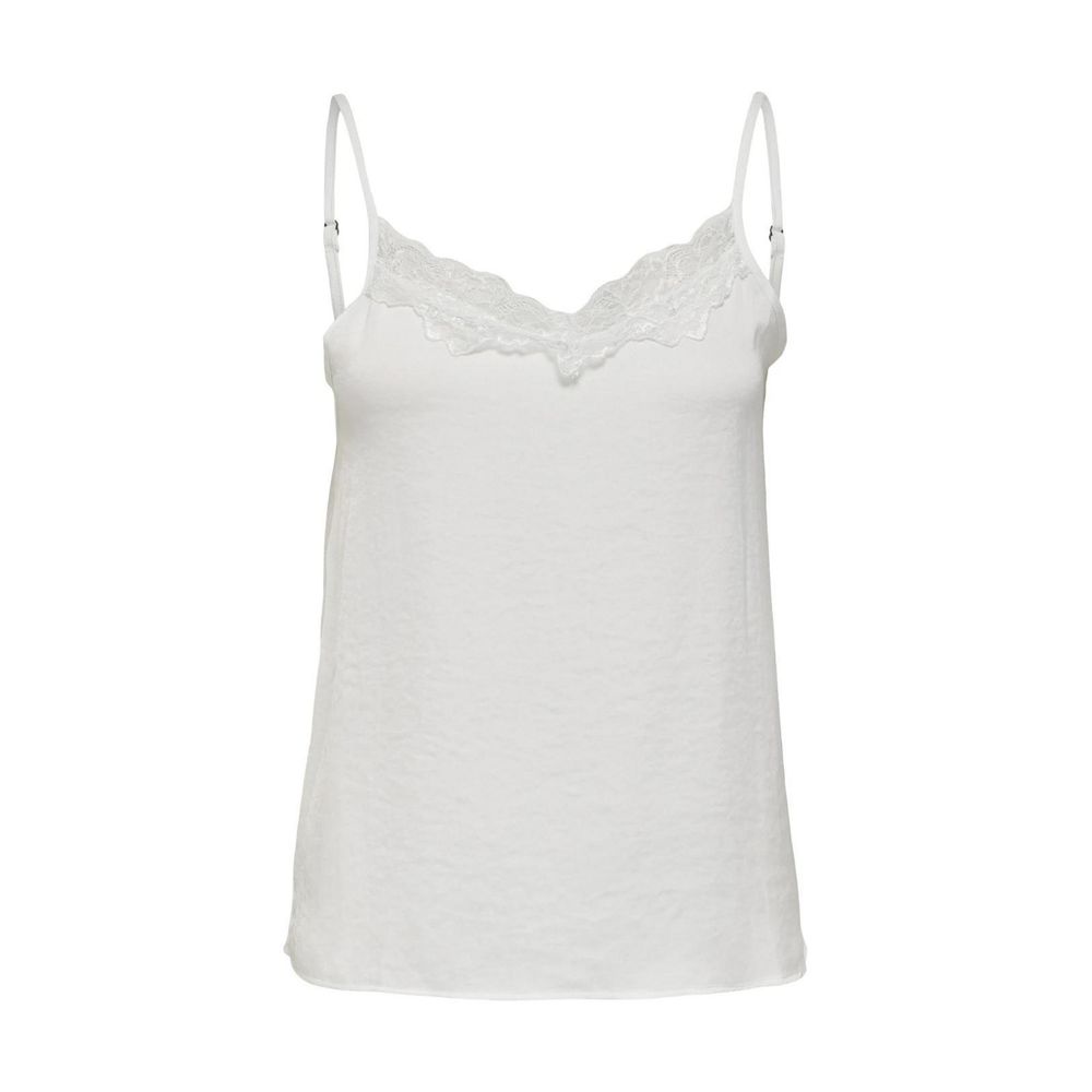 Jacqueline De Yong Weiße Polyester-Tanktops