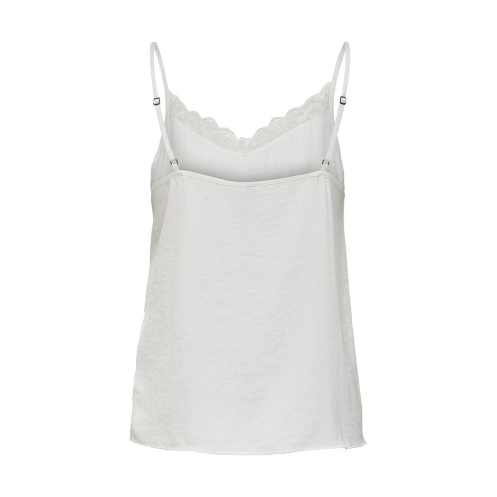 Jacqueline De Yong Weiße Polyester-Tanktops