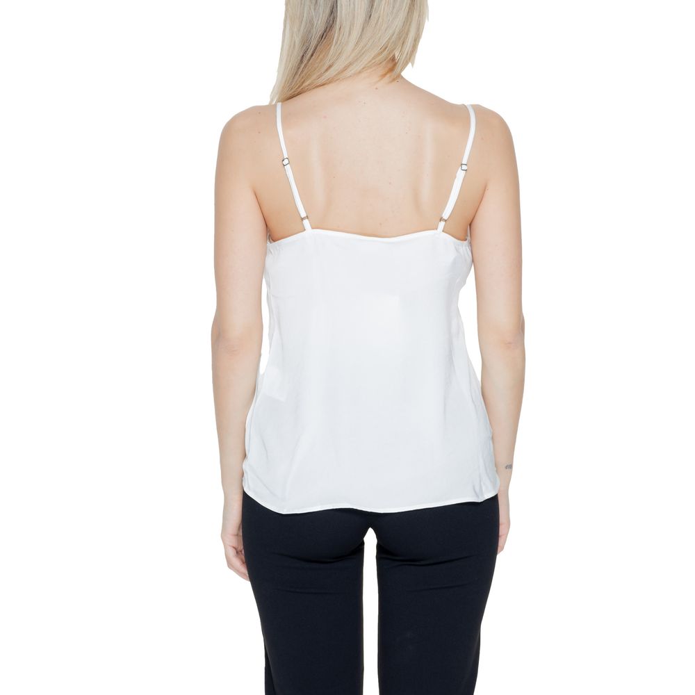Jacqueline De Yong Weiße Polyester-Tanktops