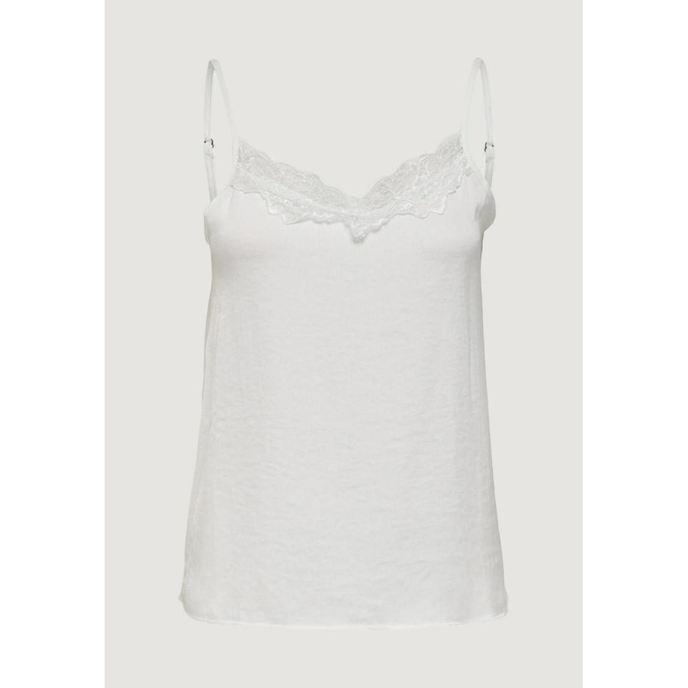Jacqueline De Yong Weiße Polyester-Tanktops